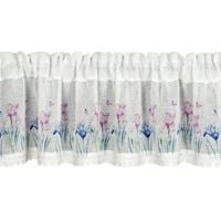 Zazdrostka Dolorez 30X150 cm biała kwiaty koronka tunel gotowa