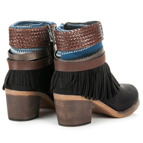 Zamszowe Botki Boho r.37 na Arena.pl