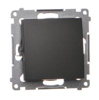 Simon54 przycisk pojedyńczy zwierny DP1.01/49 czarny mat