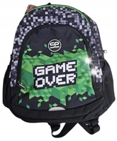 CoolPack Prime 16 Plecak szkolny zielony 23 l GAME OVER Pixele