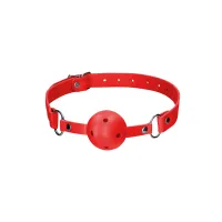 ouch! knebel z kulką - regulowany pasek, czarny, uniwersalny