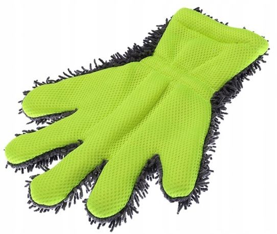 2x RĘKAWICE Z PALCAMI Z MIKROFIBRY SZENIL + SIATKA DO MYCIA USUWANIA BRUDU zdjęcie 2
