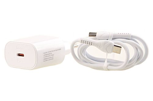 Ładowarka sieciowa Hoco PD 25W USB C + kabel USB C 1m biały na Arena.pl