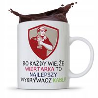 Kubek Budowlańca Majstra Wiertarka Wykrywacz Kabli Z Nadrukiem Ze Zdjęciem