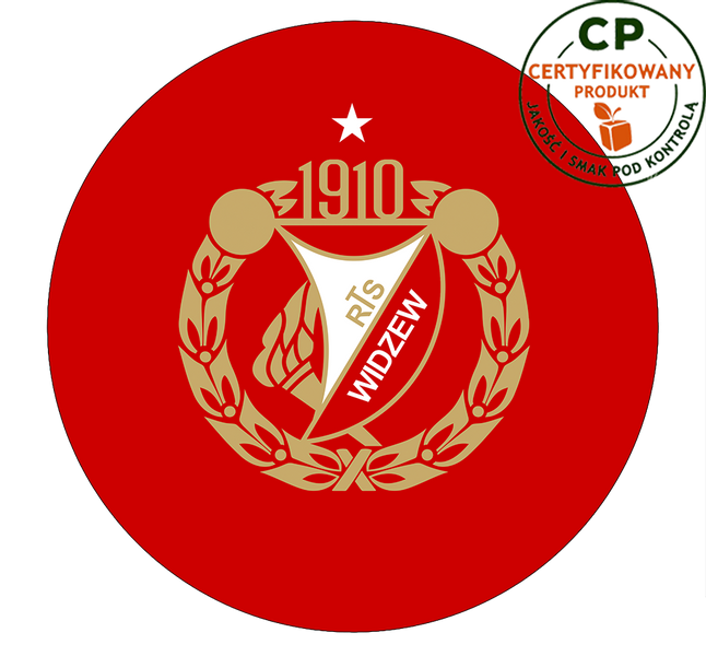 Opłatek na tort Widzew Łódź zdjęcie 1