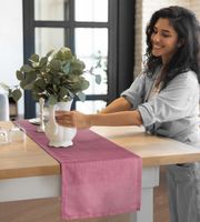 Obrus z drukowanym SUMMER 140x220 wrzosowy