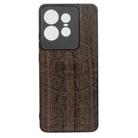 Drewniane Etui Bewood do Motorola Edge 50 Pro KALENDARZ AZTECKI ZIRICOTE