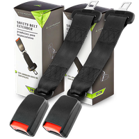 2x Przedłużacz Pasa Bezpieczeństwa Adapter Przedłużka Pasa Z Atestem 29 cm