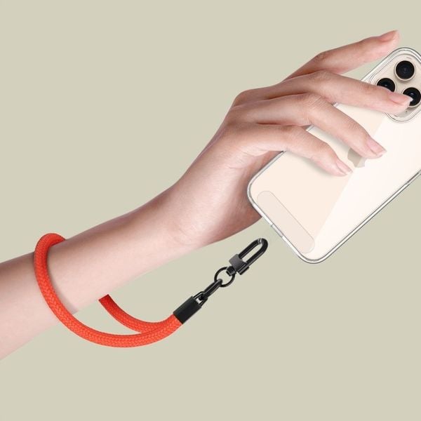 TECH-PROTECT C3S ROPE WRIST STRAP NEON ORANGE/BLACK zdjęcie 2