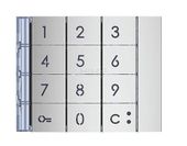 SFERA: Plakietka modułu klawiatury - Aluminium Legrand 353001