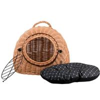 EFA KLATKA DLA KOTA BUDA DLA PSA DOMEK DLA ZWIERZĄT ZAMYKANY Z PODUSZKĄ TRANSPORTER DLA KOTA 50X40 H44 CM