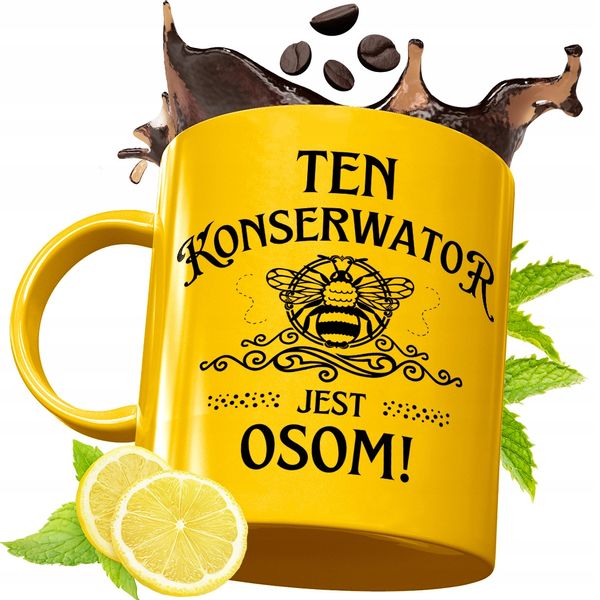 Złoty Kubek Premium Dla Konserwatora Prezent Z Nadrukiem Ze Zdjęciem zdjęcie 1