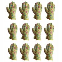 12x Rękawiczki ogrodowe rękawice ochronne M