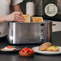 Toster Opiekacz Kanapek 4 Tosty 1500W Rozmrażanie ZEEGMA TOSTEE CHEF