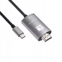 ADAPTER KABEL PRZEJŚCIÓWKA HDMI USB-C 3.1 4K MACBOOK MHL PLECIONKA 200cm 2m