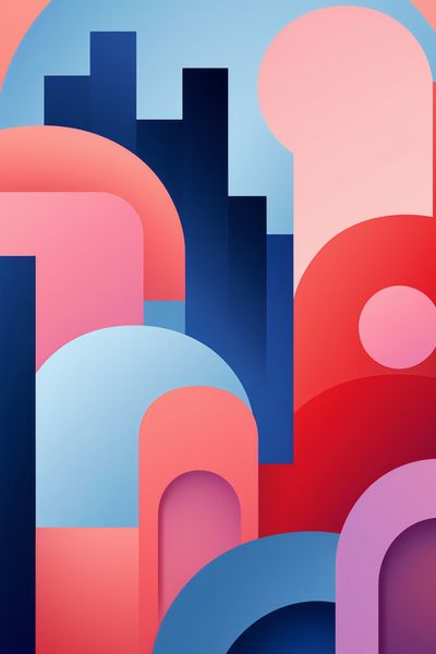 Plakat 30x45cm Miasto Kolorów zdjęcie 1