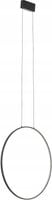 Lampa Sufitowa CIRCOLO P Czarny 21W LED 3000K 60cm Lampa Wisząca Pokój Dom