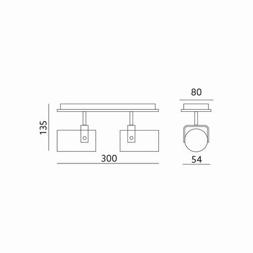 spot arles 2xgu10 biały kobi na Arena.pl