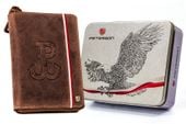 duży, skórzany portfel męski z systemem rfid — peterson