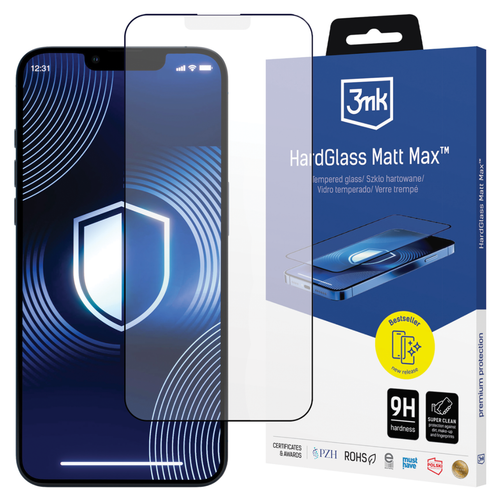 apple iphone 13/13 pro/14/16e - 3mk hardglass matt max na Arena.pl