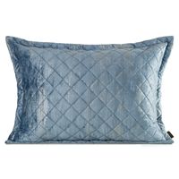 Poszewka Blink 43 50x70 cm niebieska welwet geometryczne srebrne fale