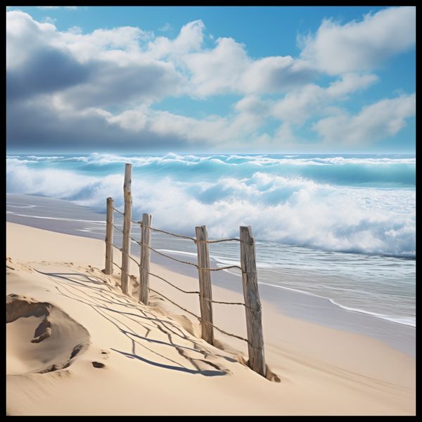 Plakat 100x100cm Szepty Oceanu zdjęcie 2