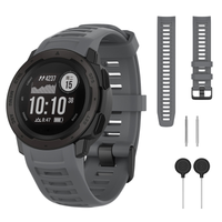 Pasek do Garmin Fenix 5 6 7 8 47mm Pro Instinct 2 na zegarek opaska szary