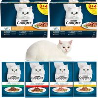 karma mokra dla kota gourmet perle fileciki w sosie kaczka i mix 24 x 85g