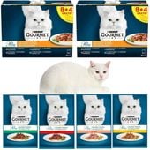 karma mokra dla kota gourmet perle fileciki w sosie kaczka i mix 24 x 85g