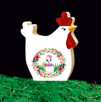 kura drewniana  15 x 15 cm