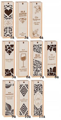 PUDEŁKO SKRZYNKA NA WINO GRAWER PREZENT ŚLUB PRIM na Arena.pl