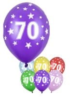 Balon 70 urodziny, metaliczny, 1szt