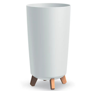 PROSPERPLAST Gracia Tubus Slim doniczka biała 44,5 x 23,9 cm