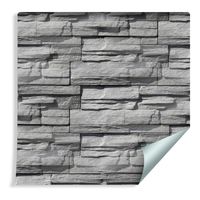 Tapeta Kamień Łupek w Odcieniach Szarości - Efekt 3D