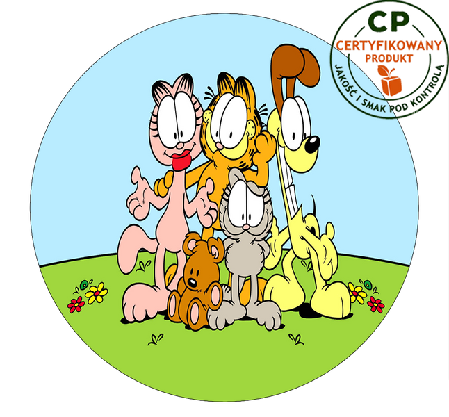 Opłatek na tort Garfield zdjęcie 1