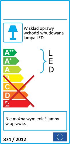 Taśma LED 24W 3000K LATE LED 03040 Ideus pasek 5 metrów 2100lm IP65 biała na Arena.pl