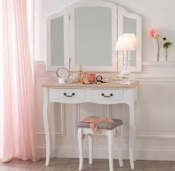 Konsola Chrysa biała 2 szuflady zdjęcie 3