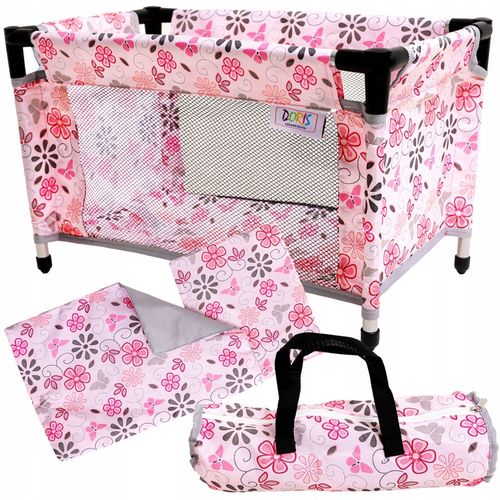 WÓZEK DLA LALEK głeboki spacerowy gondola 3w1 + ŁÓŻECZKO DLA LALKI ZESTAW na Arena.pl