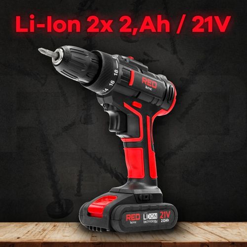 WIERTARKO WKRĘTARKA AKUMULATOROWA 21V MOCNA WKRĘTAK ZAKRĘTARKA 2xAKU na Arena.pl