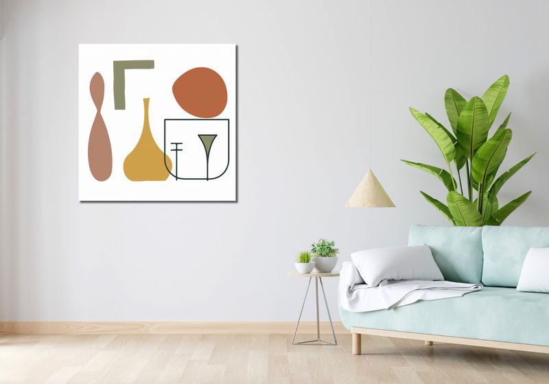 Obraz 90x90cm Naczynia zdjęcie 2