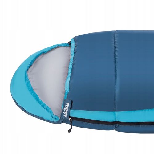 ŚPIWÓR TURYSTYCZNY MUMIA Z KAPTUREM DUŻY CIEPŁY LEKKI POD NAMIOT 220cm na Arena.pl