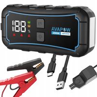 Urządzenie Rozruchowe 12V 12000 mAh 2000A 44.4Wh Powerbank Latarka Avapow