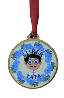 medal drewniany Super Tata  -  P364W12