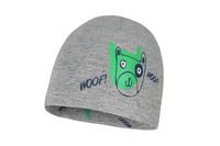 BROEL Novio czapka dla chłopca dwustronna wiskoza szara-zielona 42-44