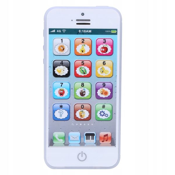 TELEFON ZABAWKOWY SMARTFON EDUKACYJNY BIALY zdjęcie 4