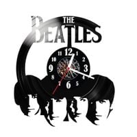 Zegar ścienny z płyty winylowej The Beatles 10.14