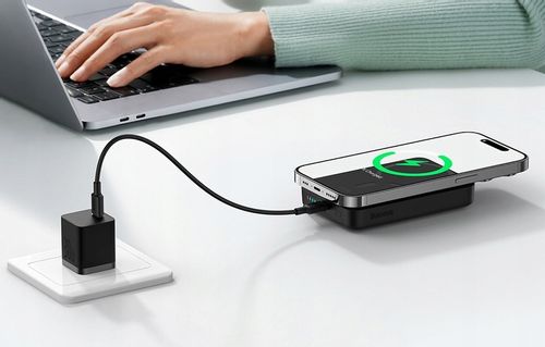 BASEUS MAGNETYCZNY POWERBANK MAGSAFE 10000MAH ŁADOWARKA INDUKCYJNA QC 30W na Arena.pl