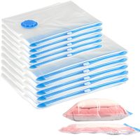 Worki próżniowe na ubrania 2 rozmiary - zestaw 10 szt.