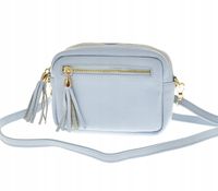 Laura Biaggi - torebka listonoszka skóra naturalna niebieski TS 04-554