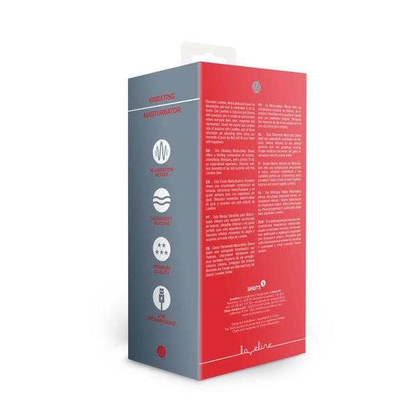 Vibrating Masturbator Sleeve - Licorice Black zdjęcie 9